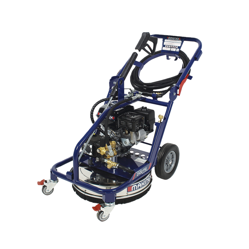 Makinex DPW 2500 dual pressure washer with integrated surface cleaner