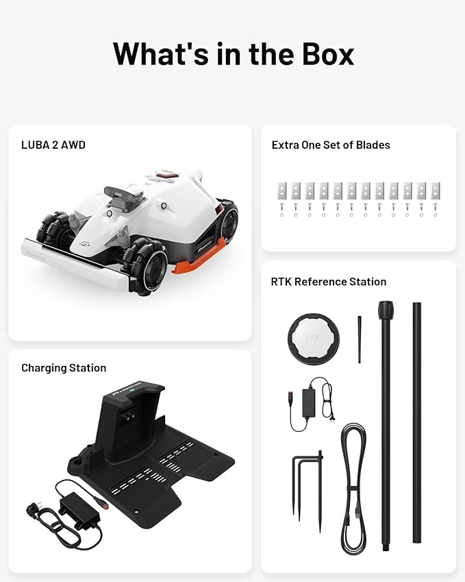 Mammotion LUBA 2 AWD 3000X robotic lawn mower product image 9