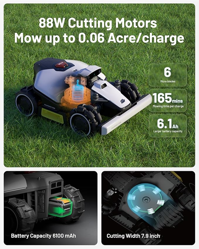 Mammotion LUBA mini AWD 1500 robotic lawn mower product image 4