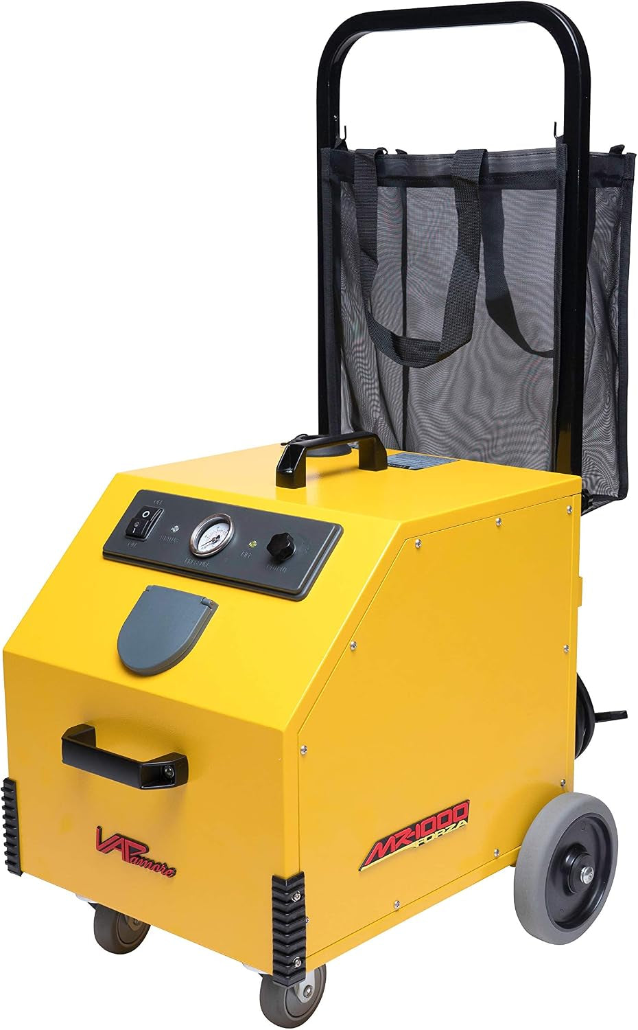 MR-1000 Forza Commercial Steam Cleaner. Electronic Solenoid for Dry Steam Control, Stainless Steel 1900W Boiler, 3 Gallon Water Capacity, Multipurpose, Chemical Free, 50 Professional Tools