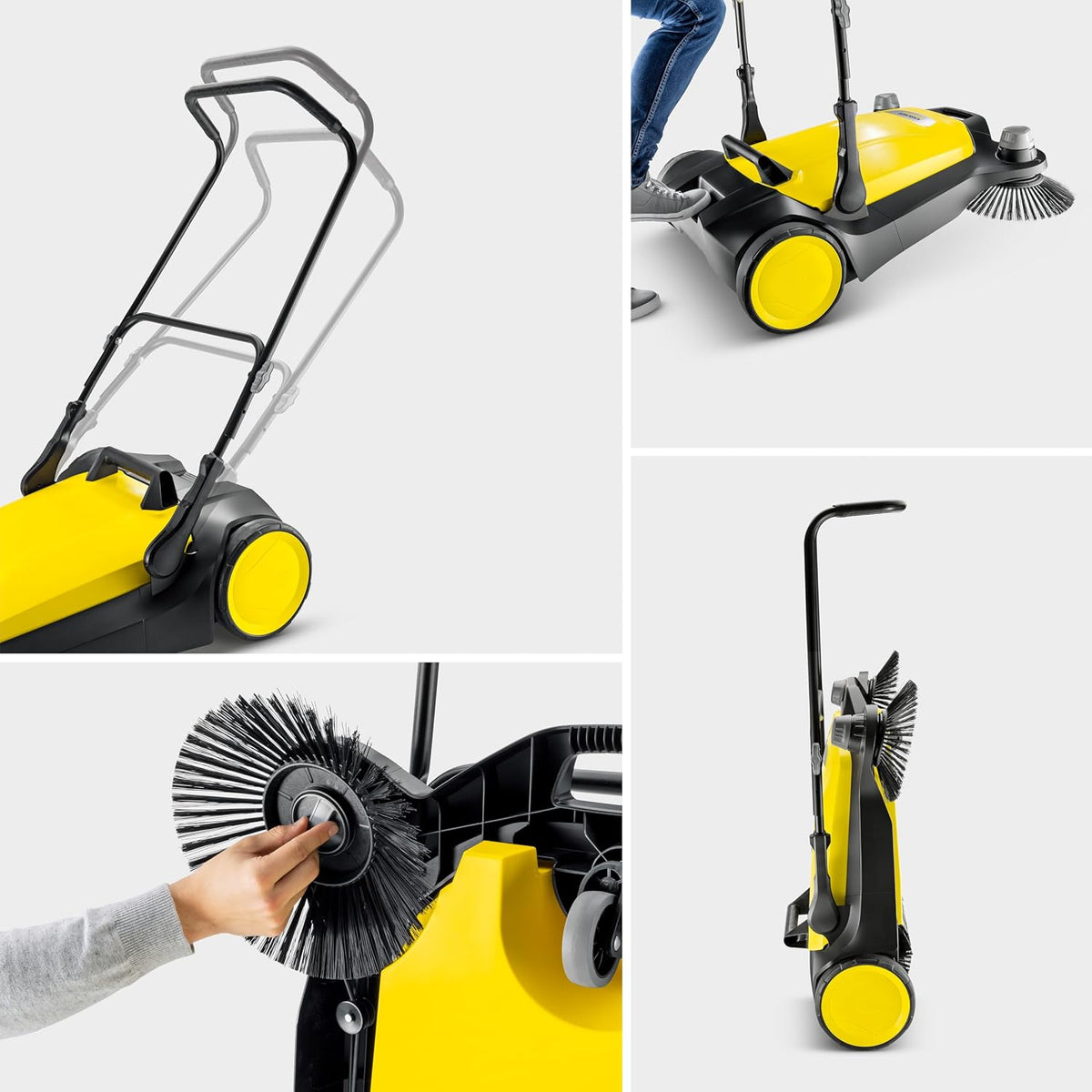 KÄRCHER Walk-Behind Outdoor Push Sweeper S 6 Twin, 10 Gallon Capacity