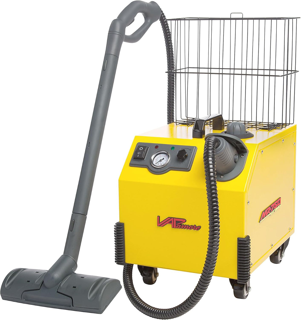 MR-750 Ottimo Heavy Duty Steam Cleaner. Electronic Solenoid for Dry Steam Control, Full Stainless Steel Boiler,1 Gallon Water Capacity, Multipurpose, Chemical Free, 24 Professional Tools